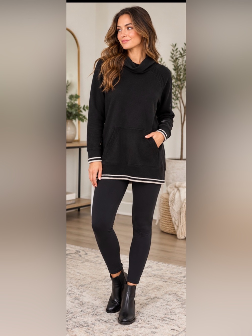 Lululemon Soothe Away Cashmere Blend Knit Hoodie Black Size 10